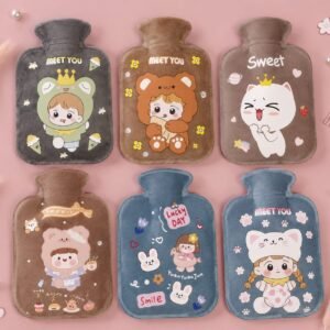 Cartoon Short Velvet Hot Water Bag (250 ml)