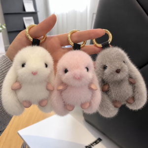 Cute Imitation Mink Small Rabbit Pendant